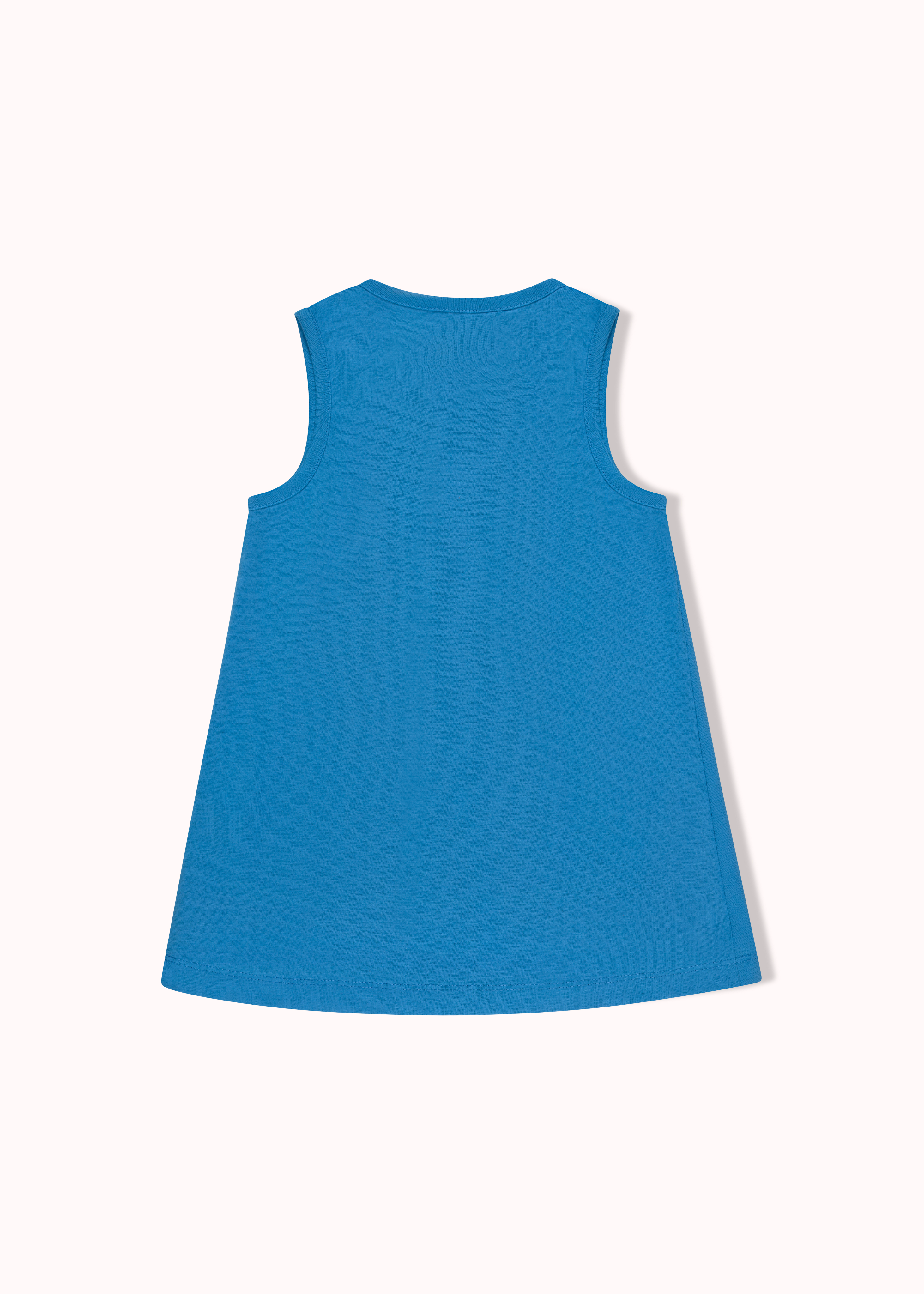 2er-Pack einfarbige A-Linien-Kleider für Mädchen