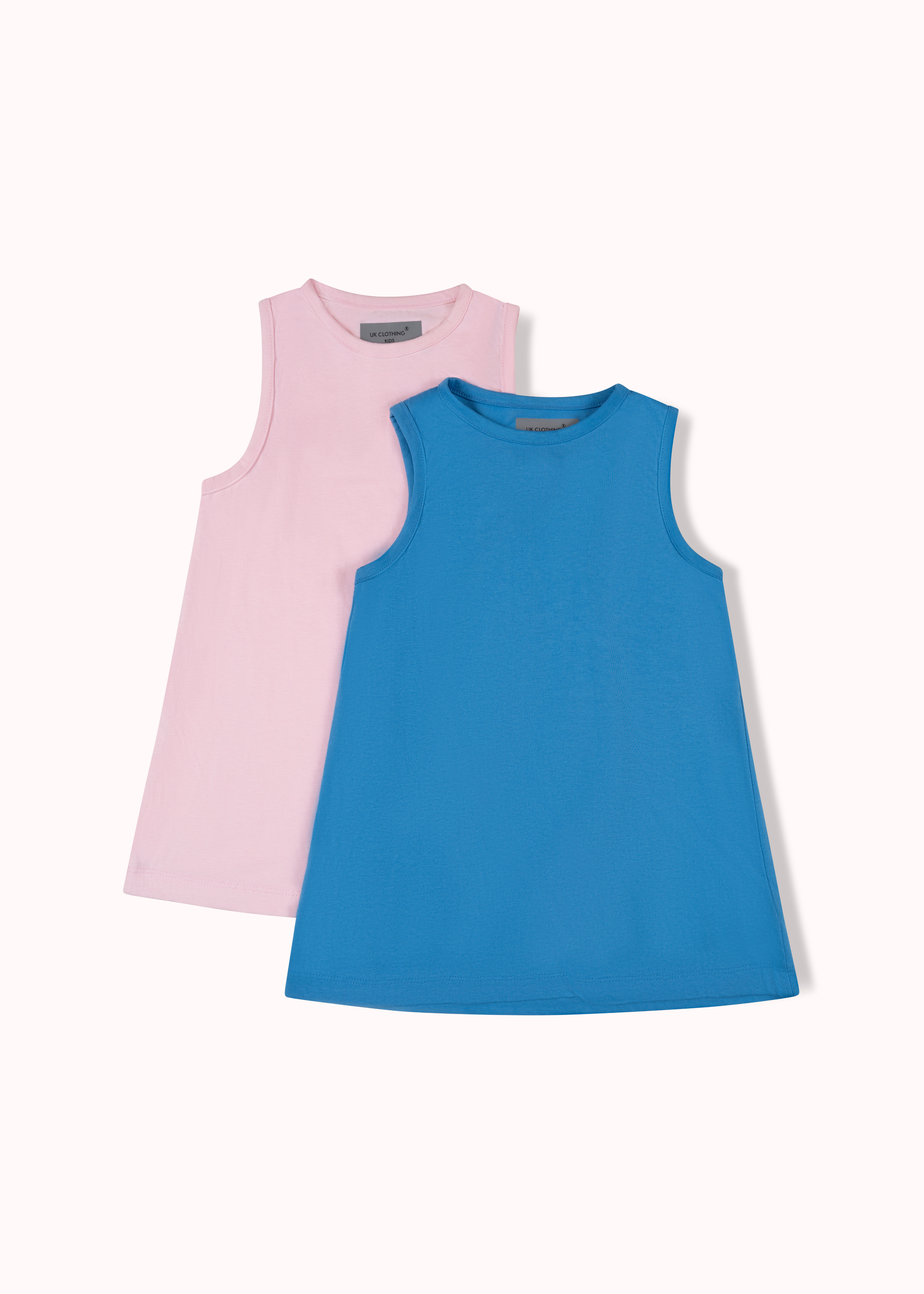 2 Pack soild A-line girls dress