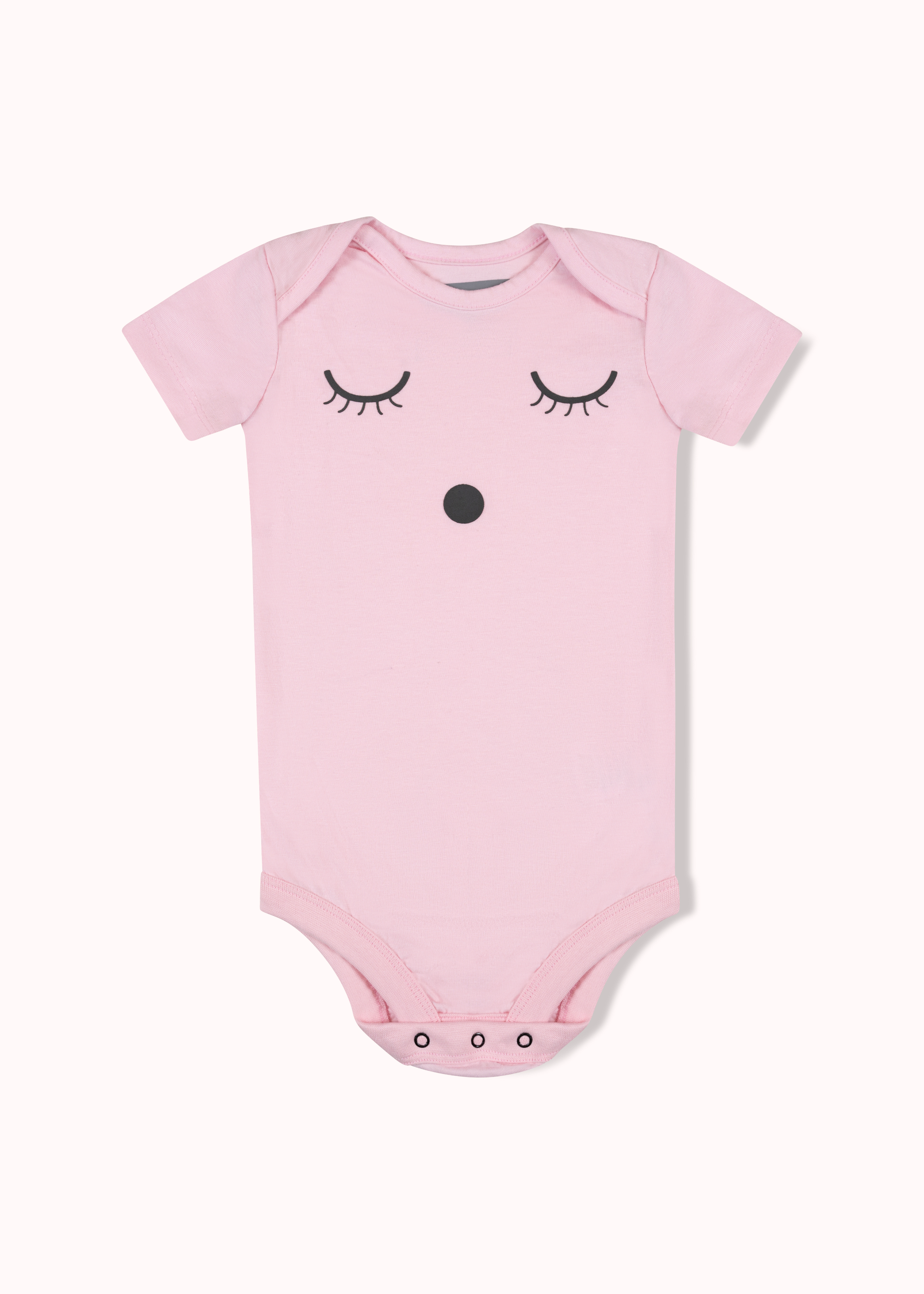 3 Pack printed girls short sleeve bodysuit