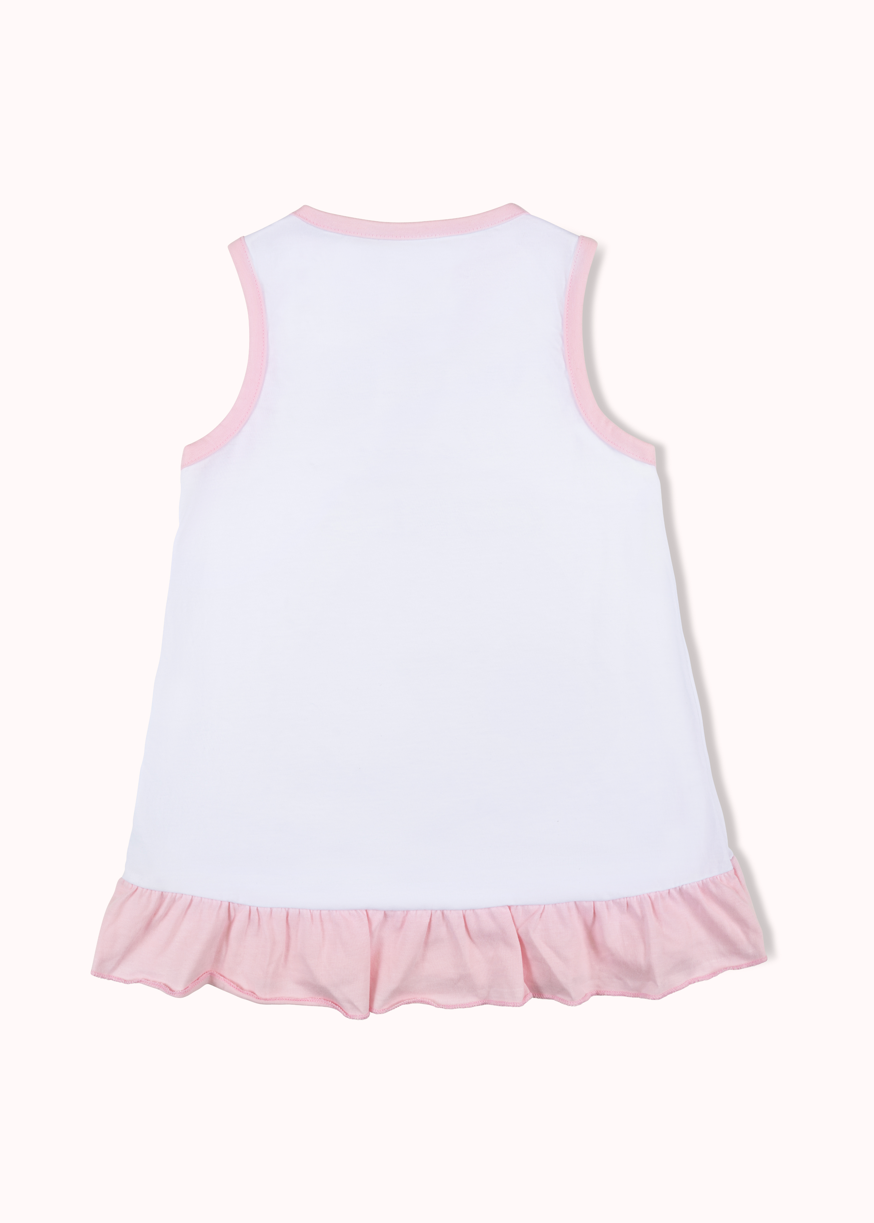 Colourblocked frill A-line girls dress