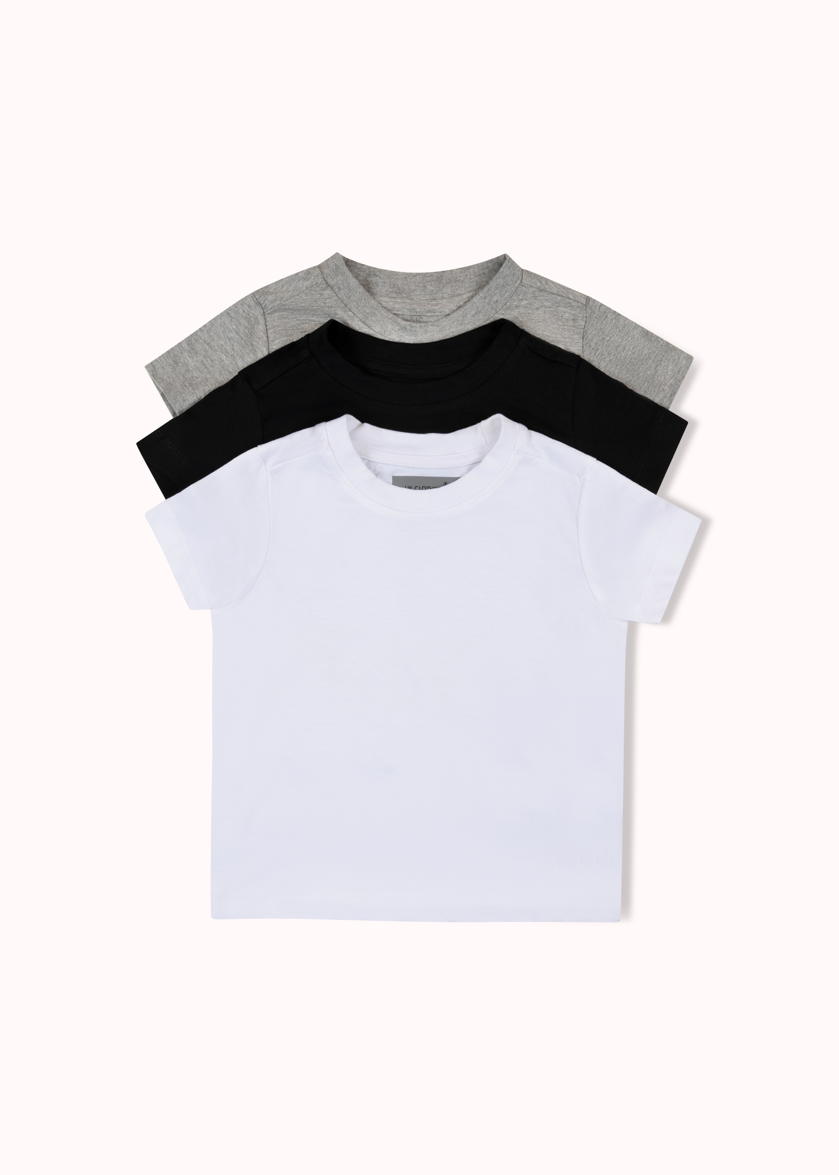 3 Pack solid boys t-shirt