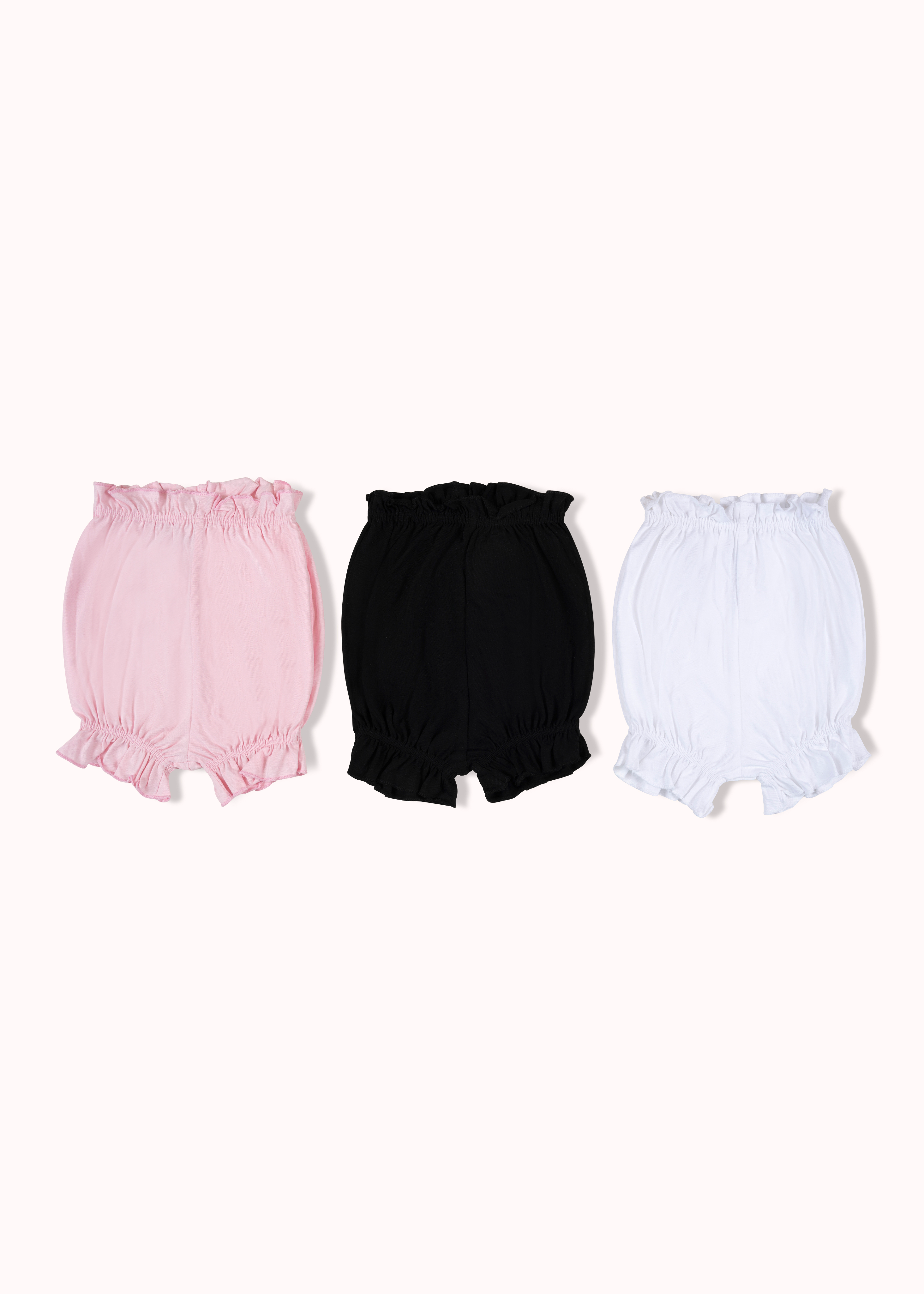 3 Pack solid girls bloomer