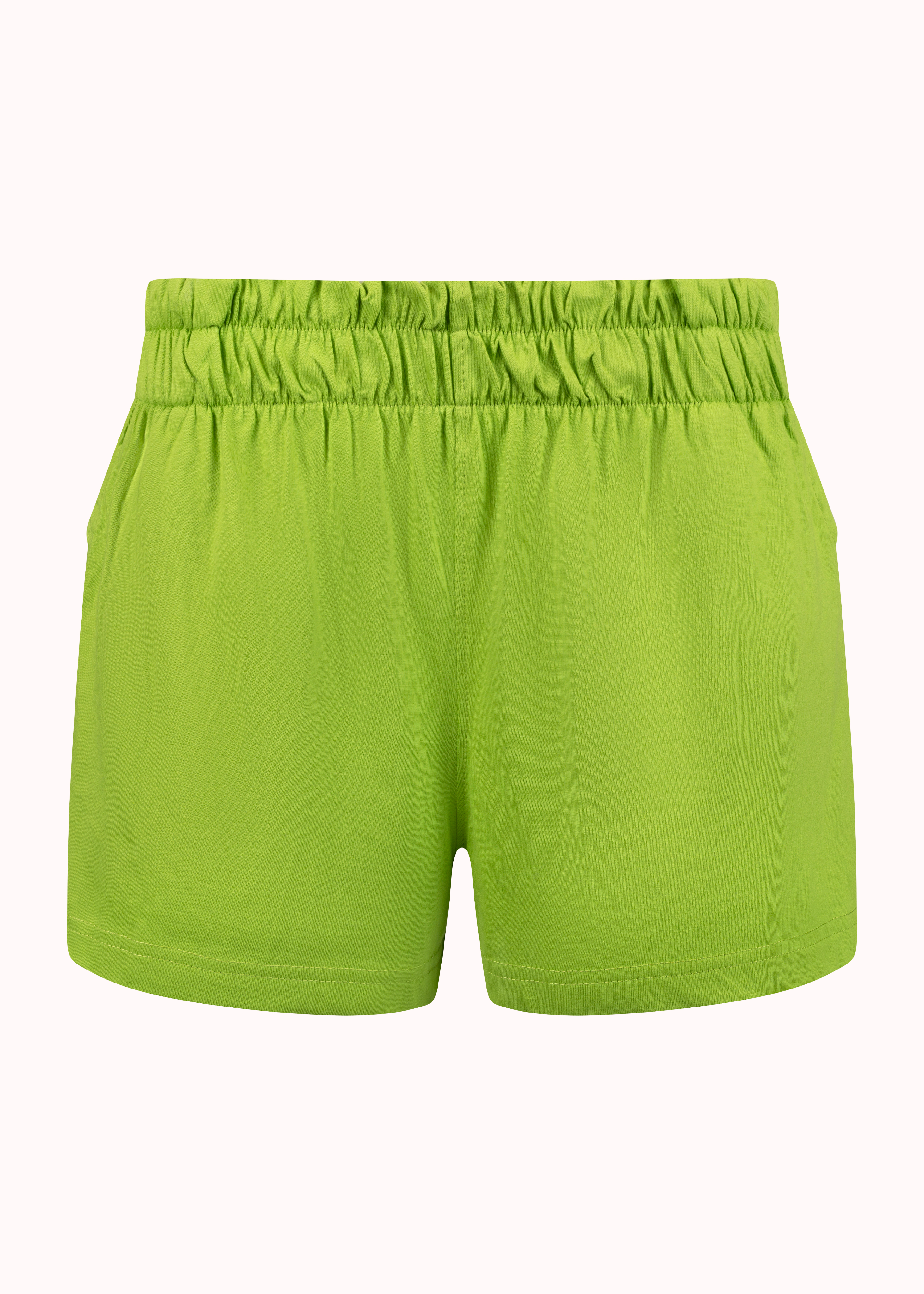 Pyjama-T-Shirt-Shorts mit Hundepfoten-Stickerei