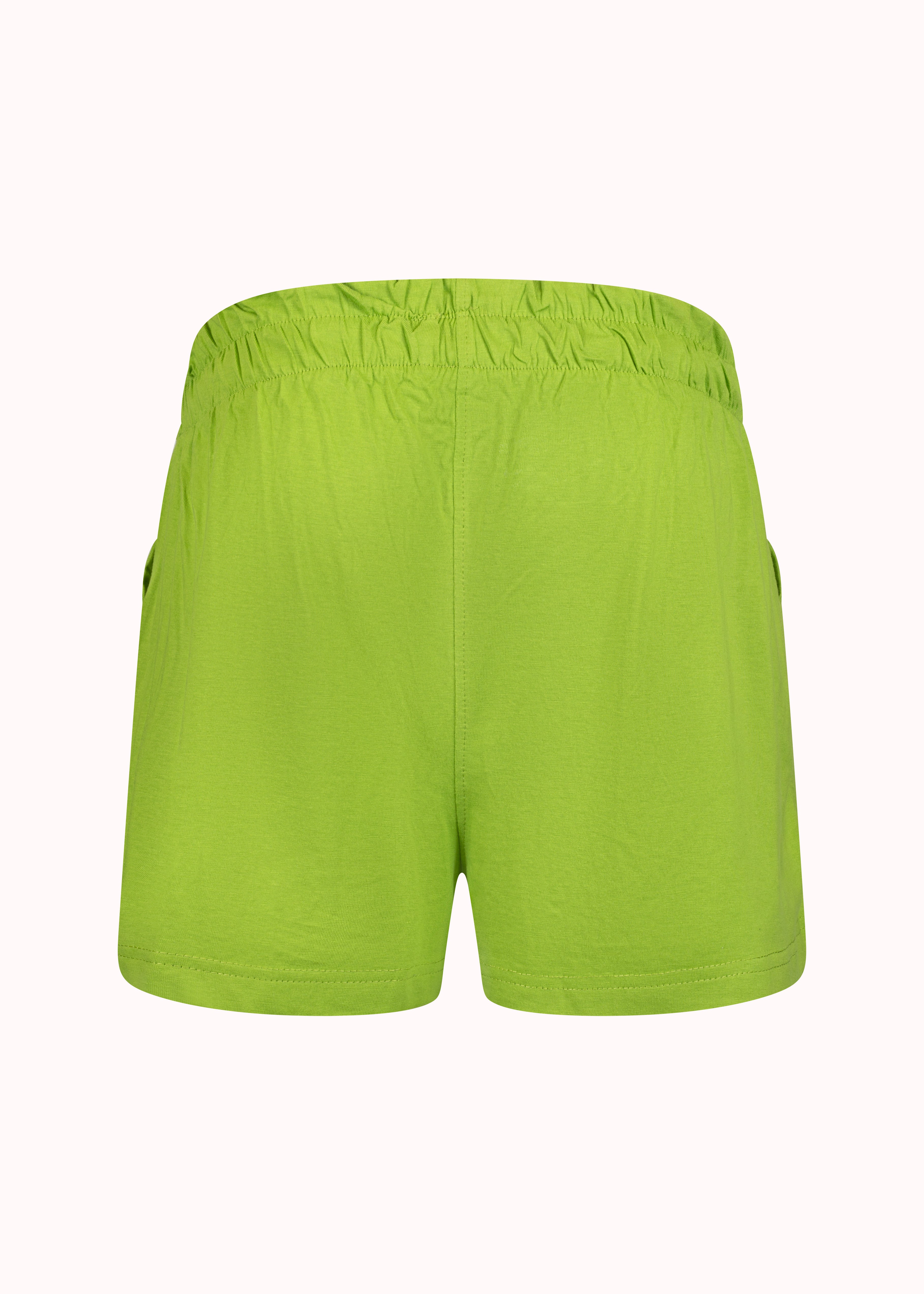 Pyjama-T-Shirt-Shorts mit Hundepfoten-Stickerei