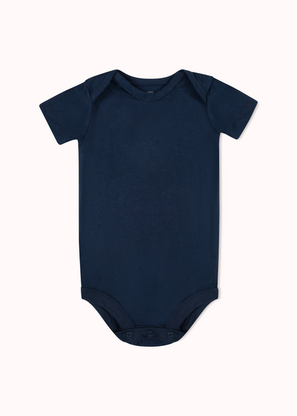 3er-Pack kurzärmliger, einfarbiger Bodysuit