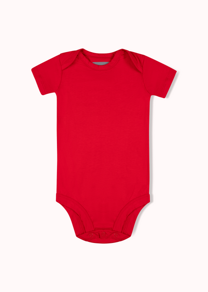 3er-Pack kurzärmliger, einfarbiger Bodysuit