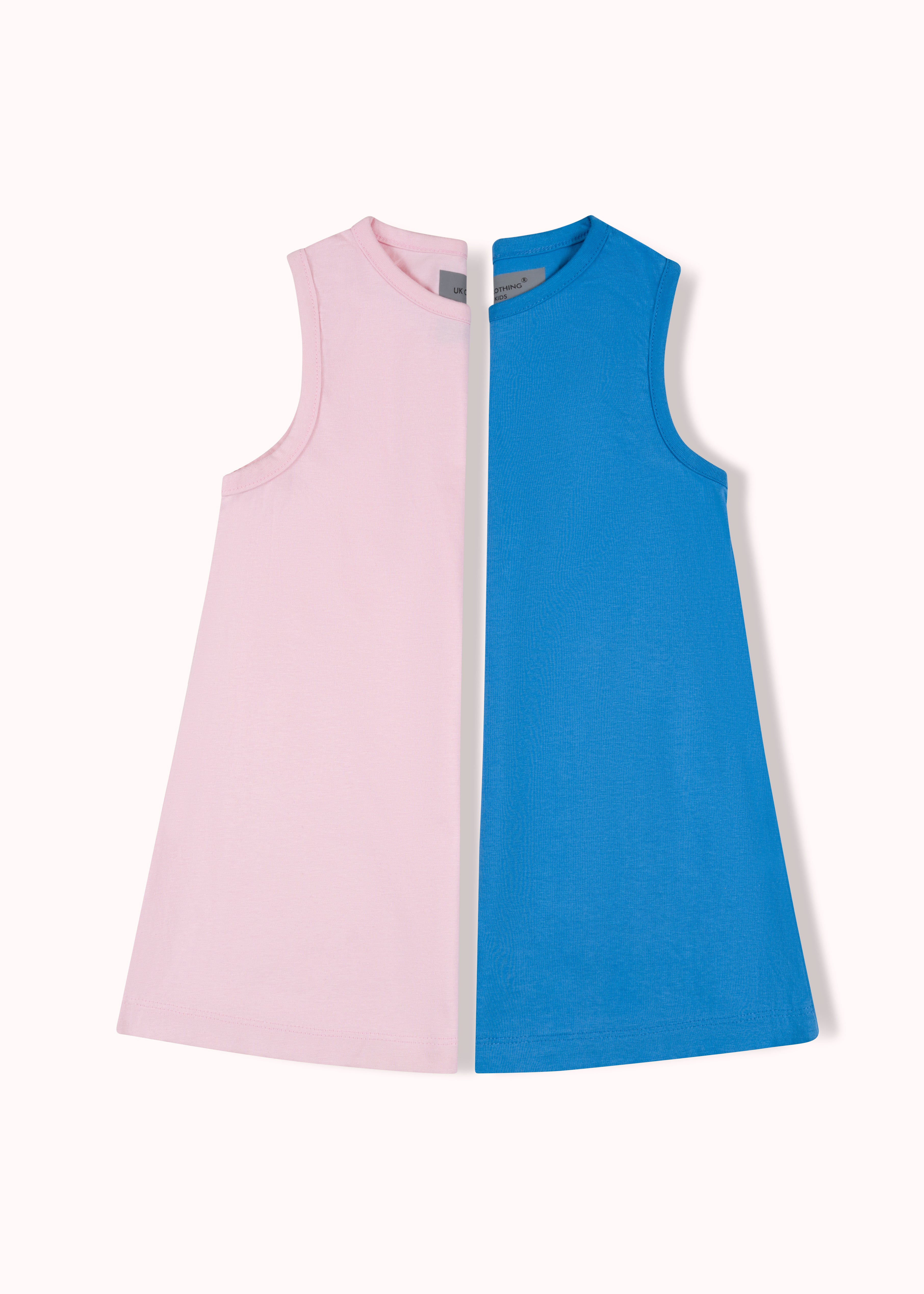 2 Pack soild A-line girls dress