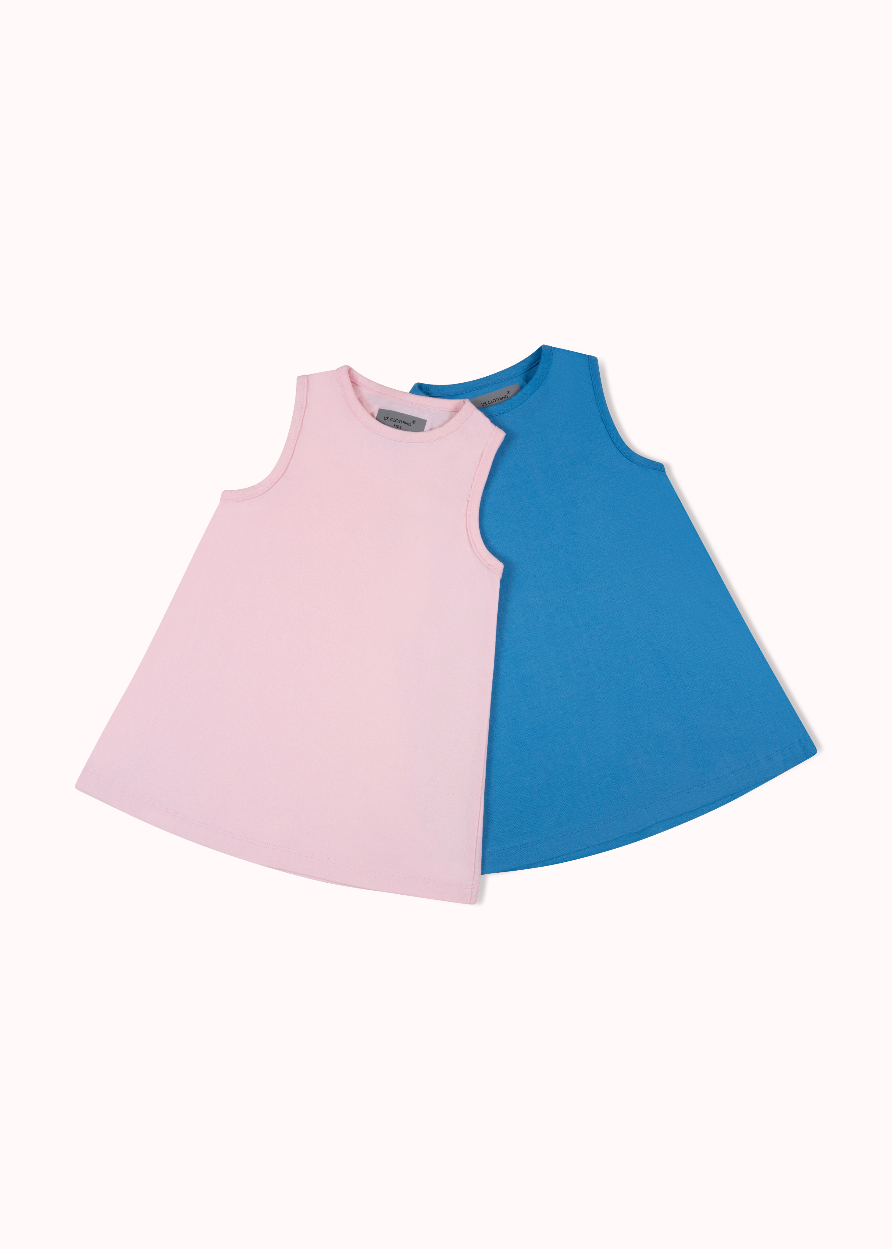 2 Pack soild A-line girls dress