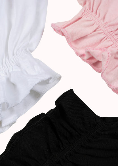 3 Pack solid girls bloomer