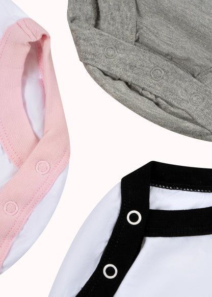 3er-Pack ärmellose Bodys mit Print