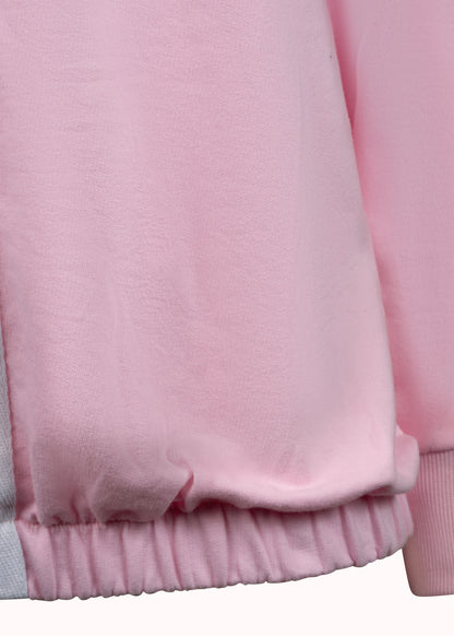 Mauvefarbenes Morgen-Sweatshirt aus Baumwoll-Loopstrick