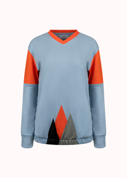 Silversky – Sweatshirt aus bedruckter Baumwolle mit Loop-Strick