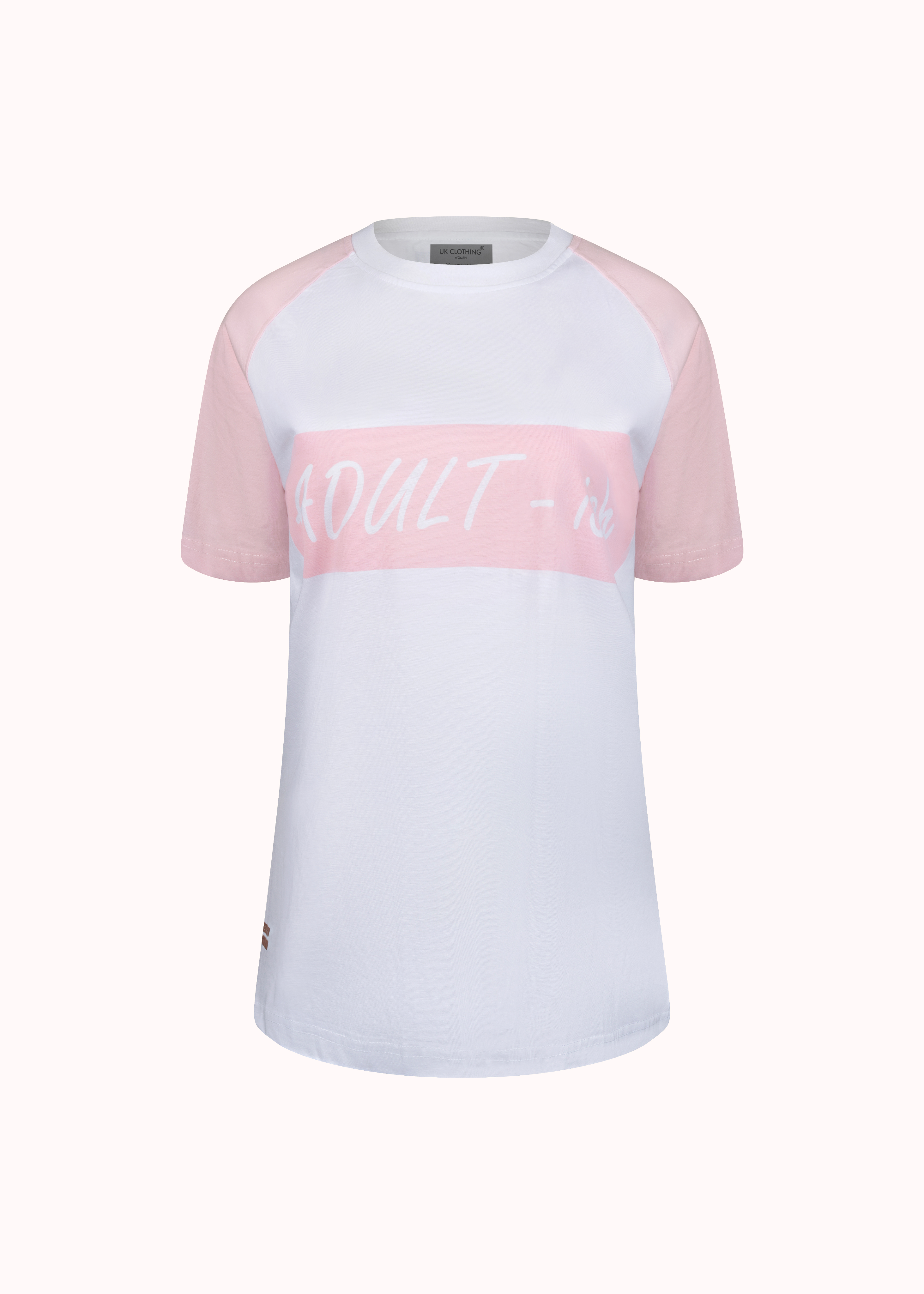 Adult-ish printed raglan sleeve pyjama t-shirt shorts