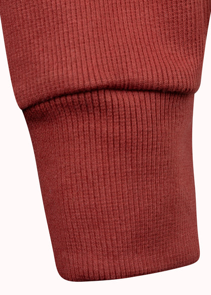 Colourblocked ribbed oversized crop top