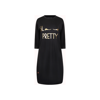 Sleep Pretty T-Shirt-Kleid mit Foliendruck