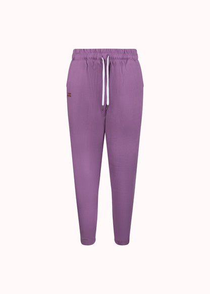 Lavender solid cotton jogger