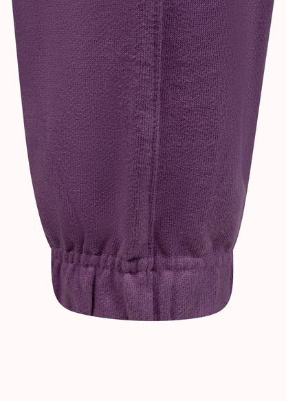 Lavender solid cotton jogger