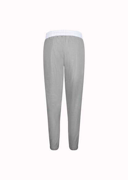 Grey solid cotton jogger
