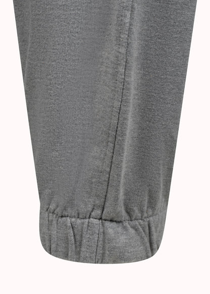 Grey solid cotton jogger