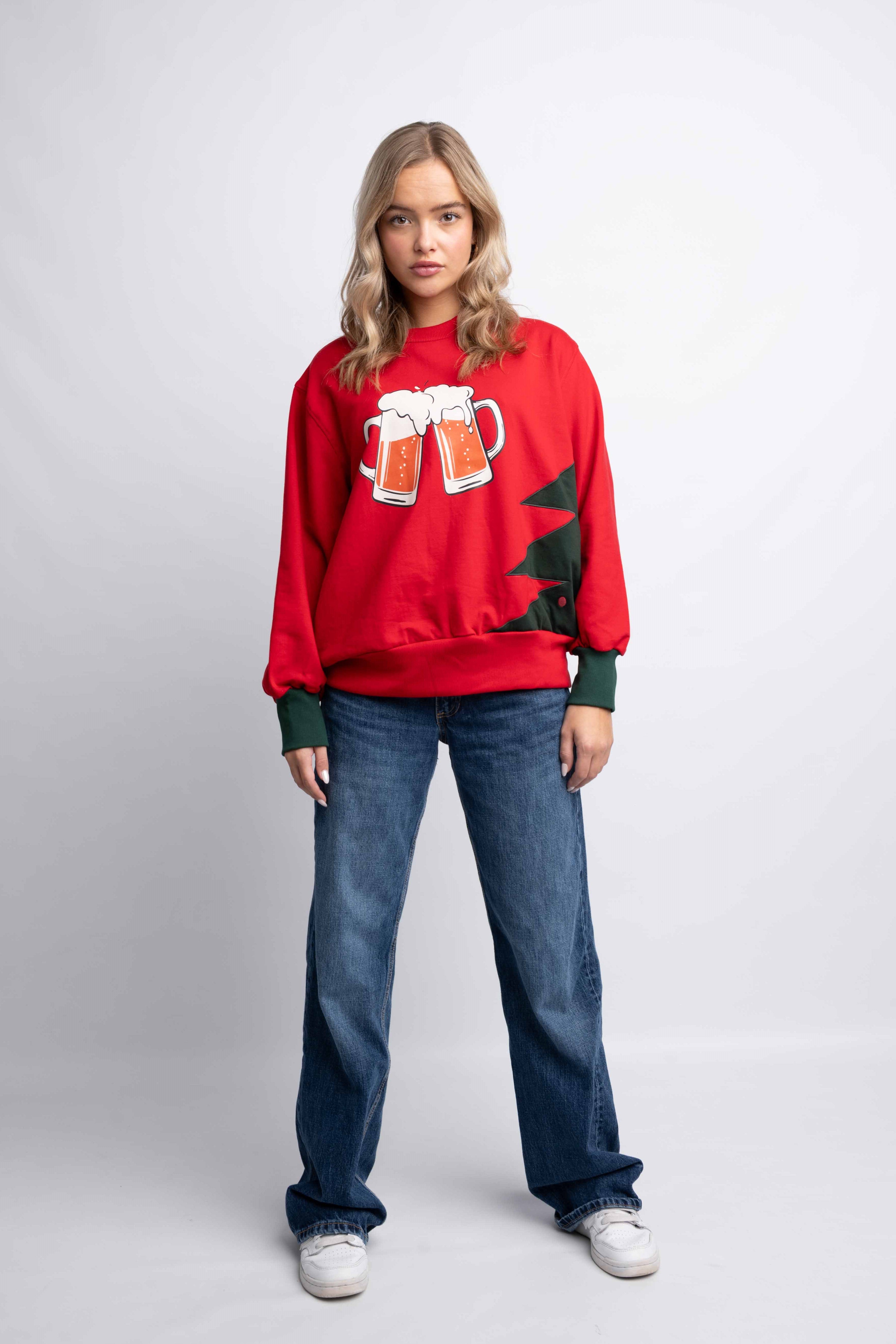 ROUND NECK CHRISTMAS SWEATSHIRT